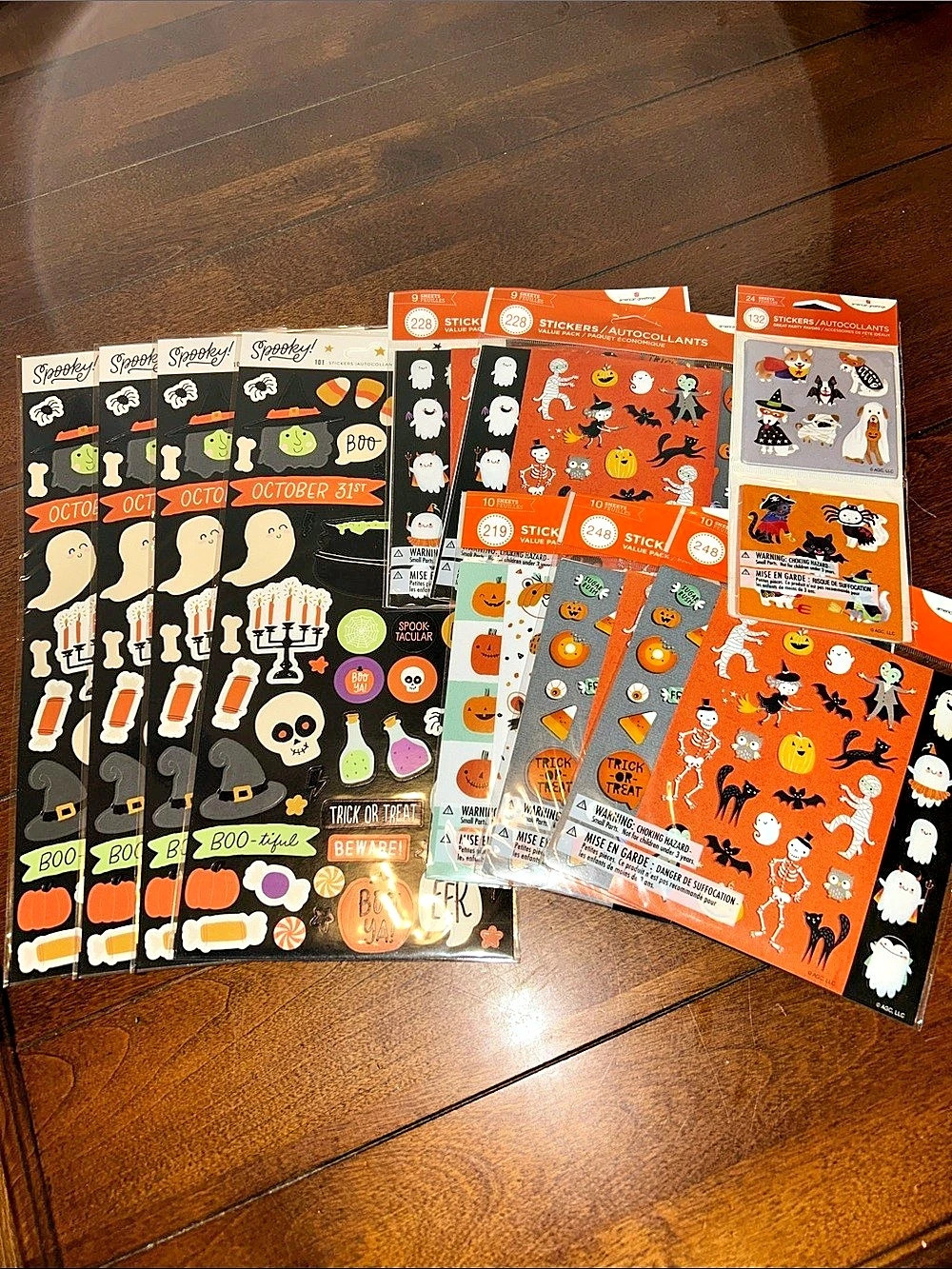 American Crafts & American Greetings Halloween Sticker Packs (1707 stickers) NWT